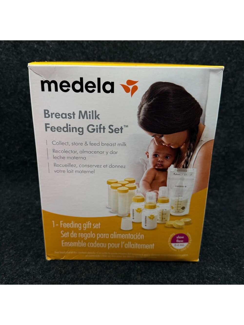 Medela Breastfeeding Gift Set Breast Milk Storage System Kit Bottles Nipples